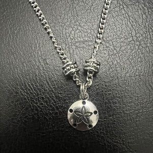 Handmade Necklace with Sand Dollar charm